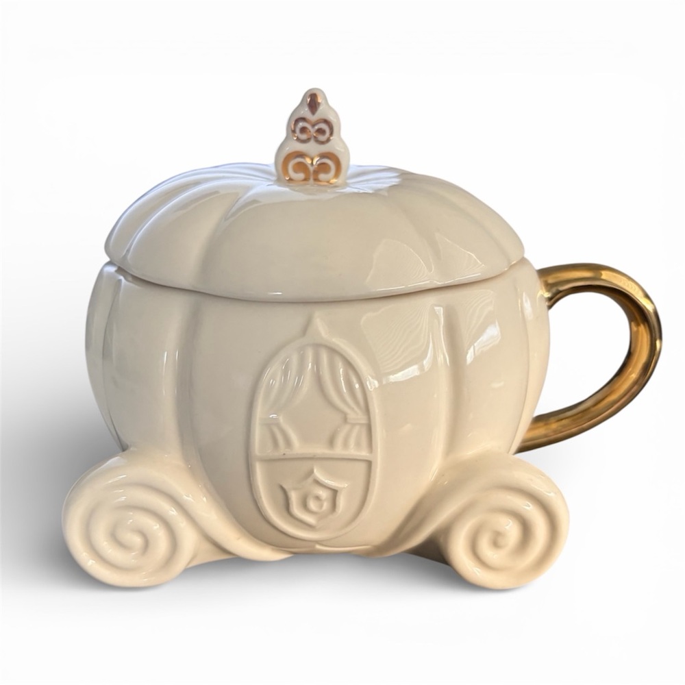 Disney Princess Cinderella Carriage Ceramic Sculpted Mug - Picture 2 of 8